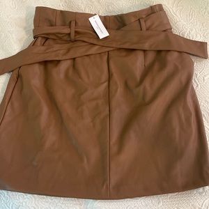 Banana Republic Brown Paper Bag Style Mini Skirt